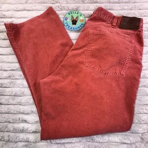 Polo Ralph Lauren Corduroy Pants Men's 38x30 Salmon (muted Red) Vtg Straight Leg